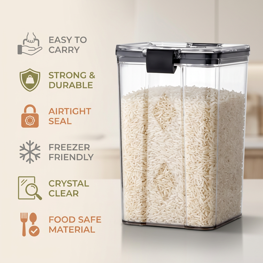 1100ml Air-Tight Kitchen Storage Containers