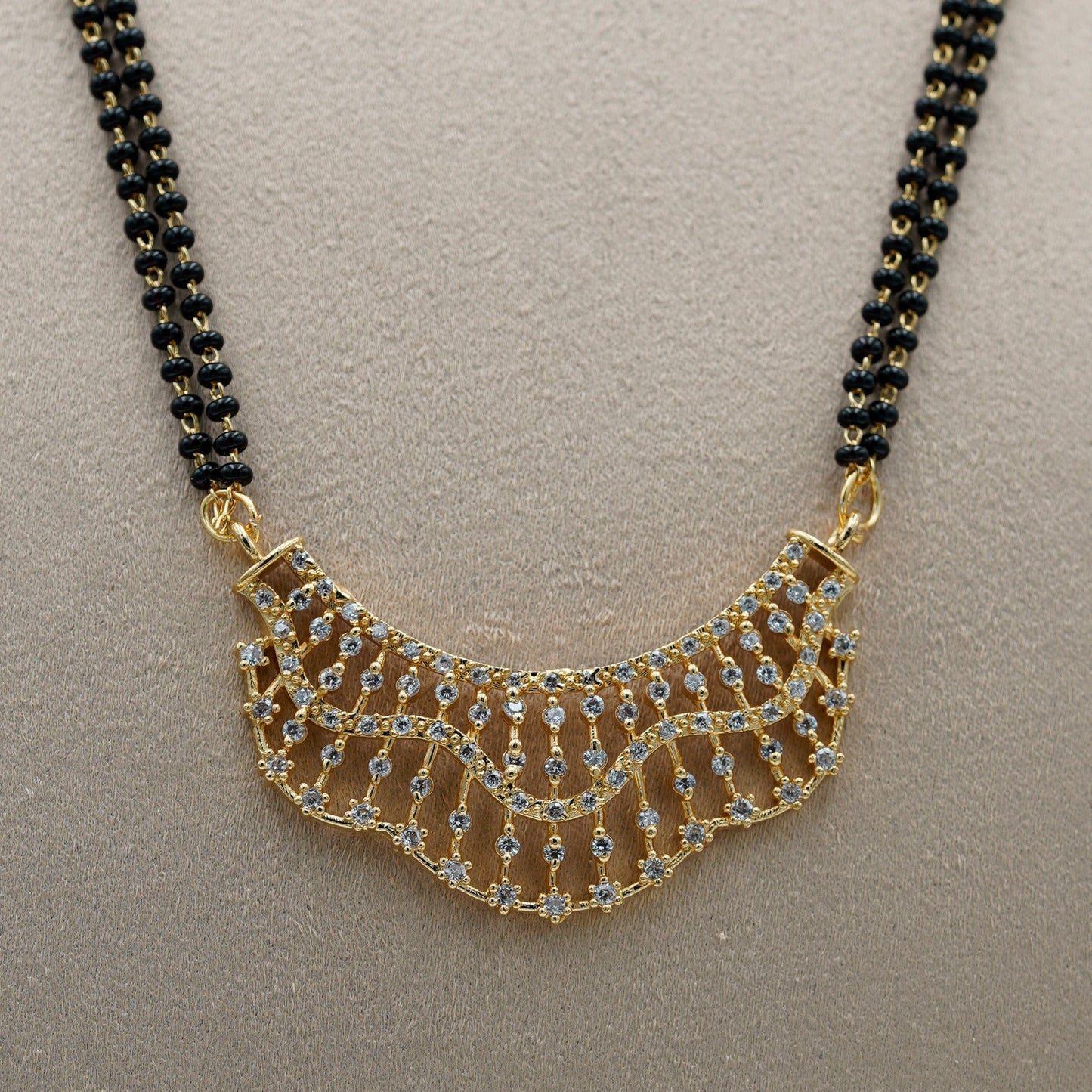 Mangalsutra with earrings