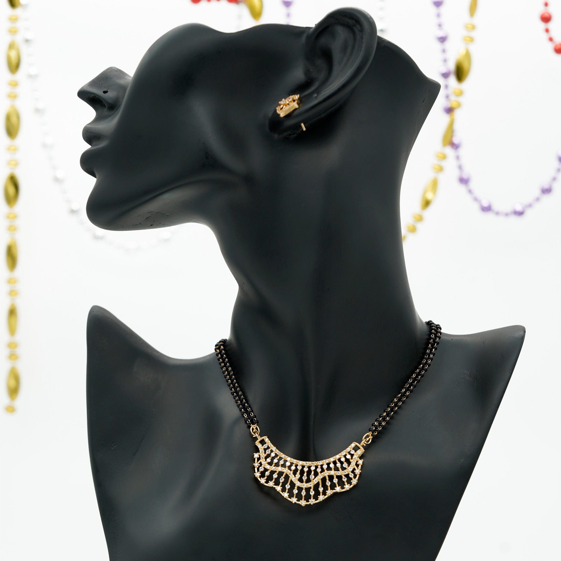 Mangalsutra with earrings