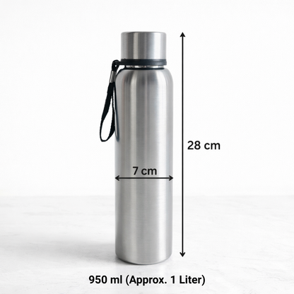 Stainless Steel Water Bottle 950 ML | Leakproof BPA-Free