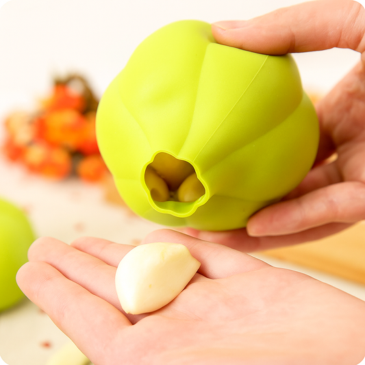 Flexible Silicone Garlic & Ginger Peeler – Manual Hand Roller Tool