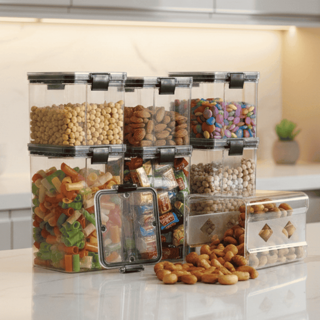 1100ml + 700ml Air-Tight Kitchen Storage Containers