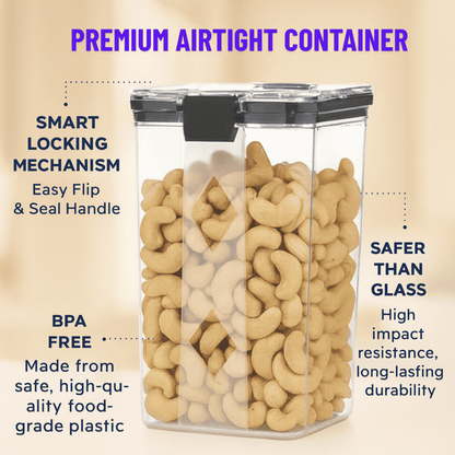 1100ml + 700ml Air-Tight Kitchen Storage Containers